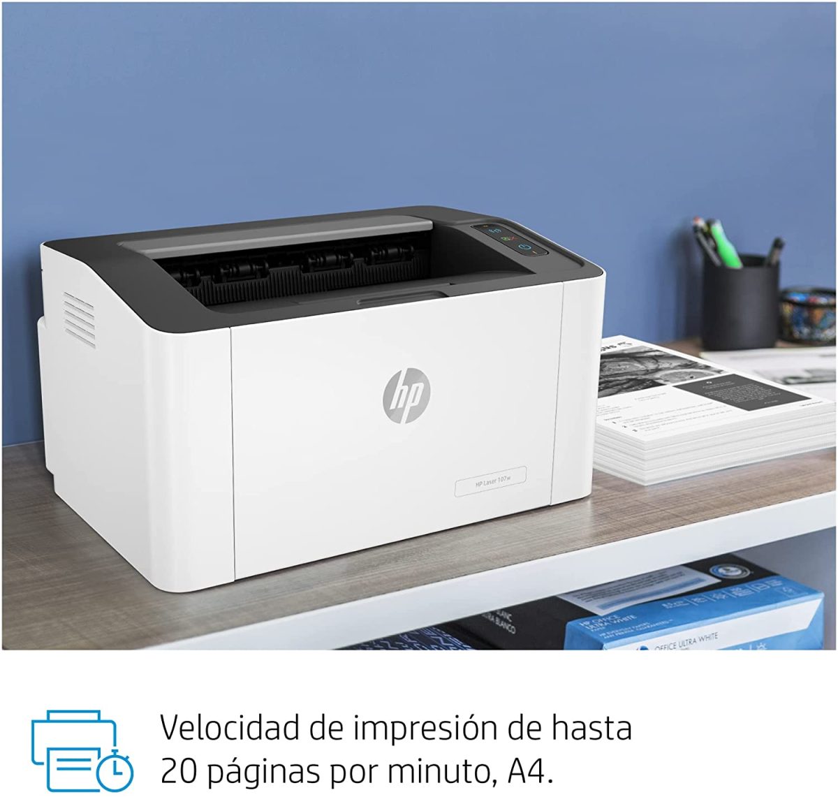 HEWLETT PACKARD LASER MONOCROMATICA  107W (201664) - Image 4