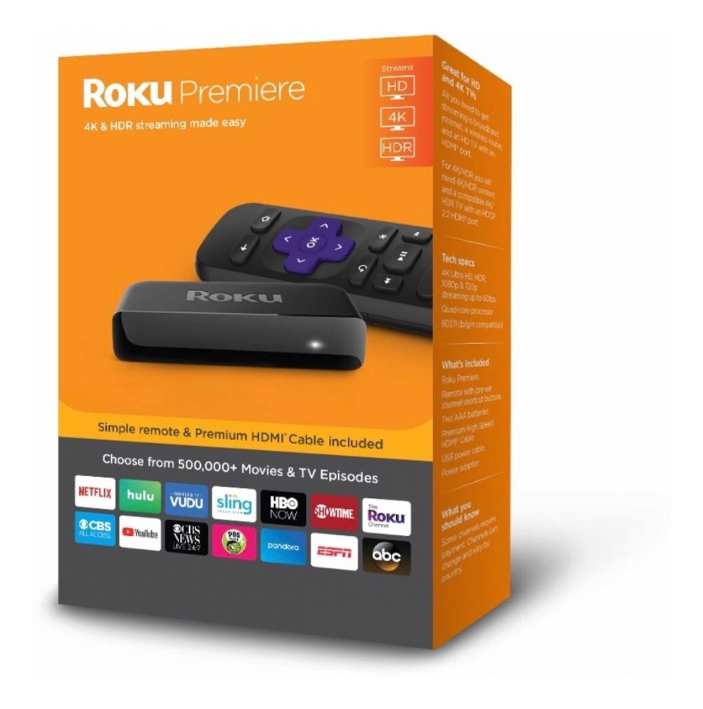 3920R-ROKU-PREMIER-4K-HDR-STREAMING-PLAYER-C-CONTROL-3920R-1000x1008 Control / gamepad Roku Premier +4k Hdr Streaming Player C/control - Image 1