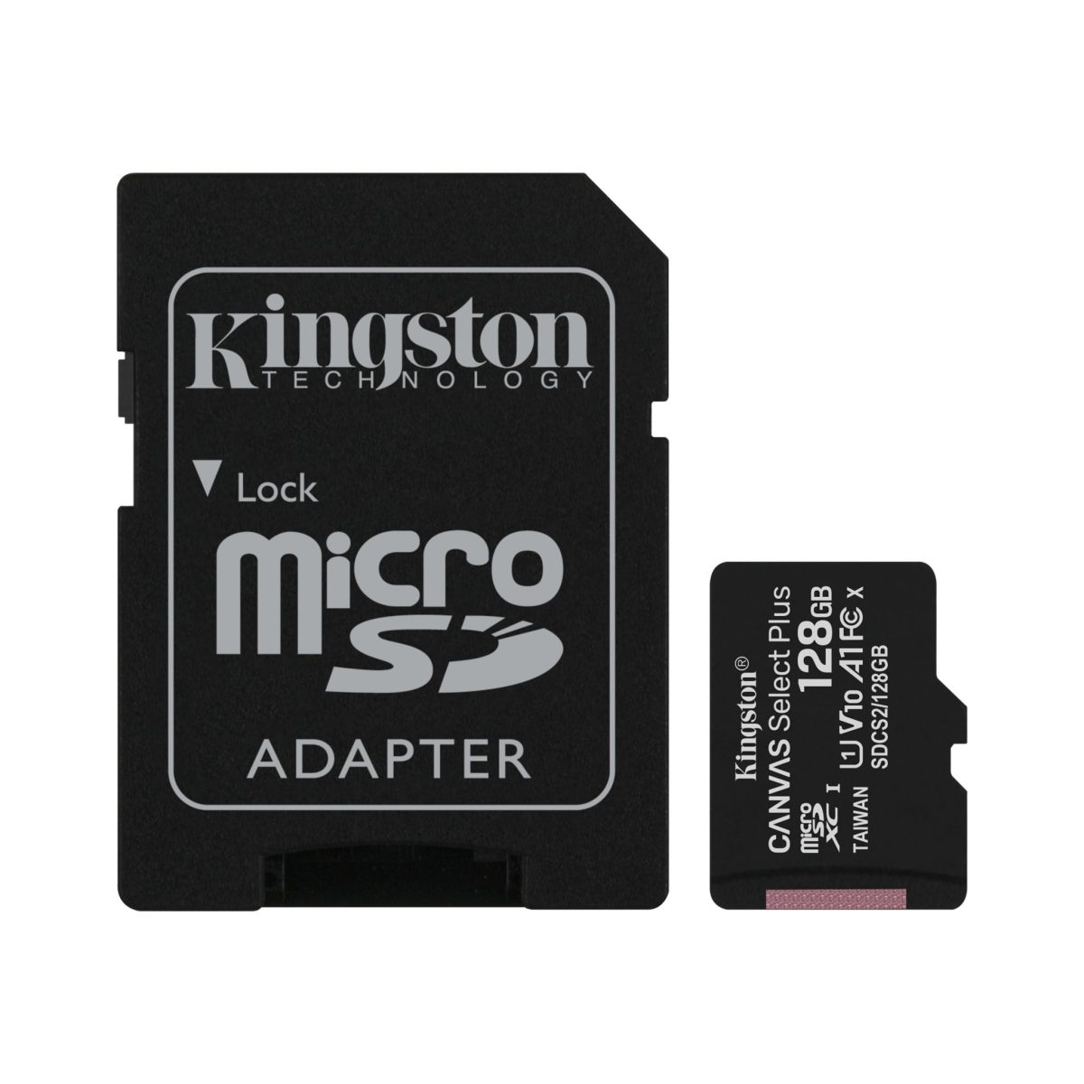 Memoria flash Memoria Microsd Kingston 128gb Canvas Select Clase 10 C/ Adaptador - Image 1