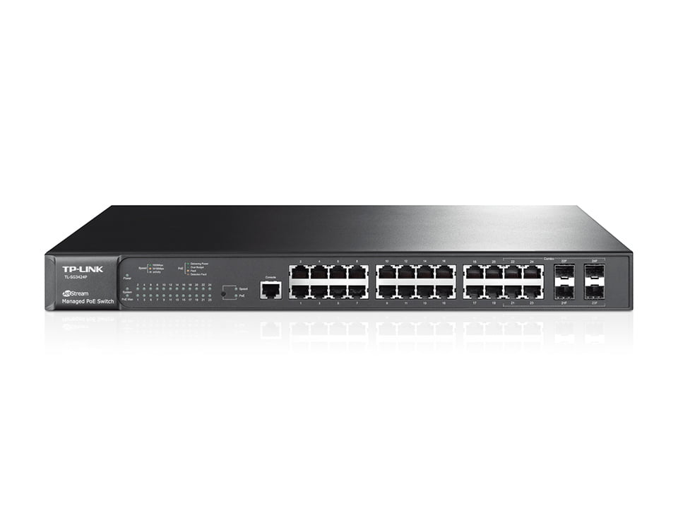 TL-SG3424P TL-SG3424P TP-Link Switch Gestionable Gigabit L2 JetStream PoE+ de 24 Puertos TL-SG3424P - Image 1