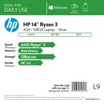 Laptop HP 14-DK1022WM 14" AMD Ryzen 3-3200U - Image 4
