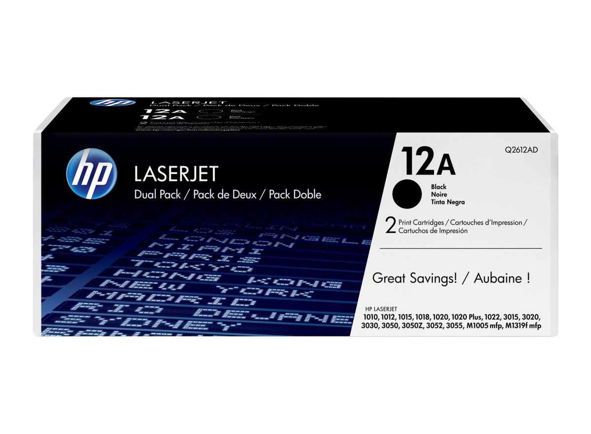 Q2612AD Toner HP 12a Negro Original Doble - Image 1