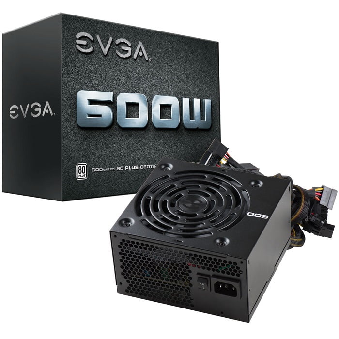 100-W1-0600-K1 (1) Fuente de Poder EVGA 600W W1 WHITE ATX - Image 1