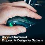 MOUSE ARGOM COMBAT GAMING MS40 USB NEGRO/LED (201009) - Image 5