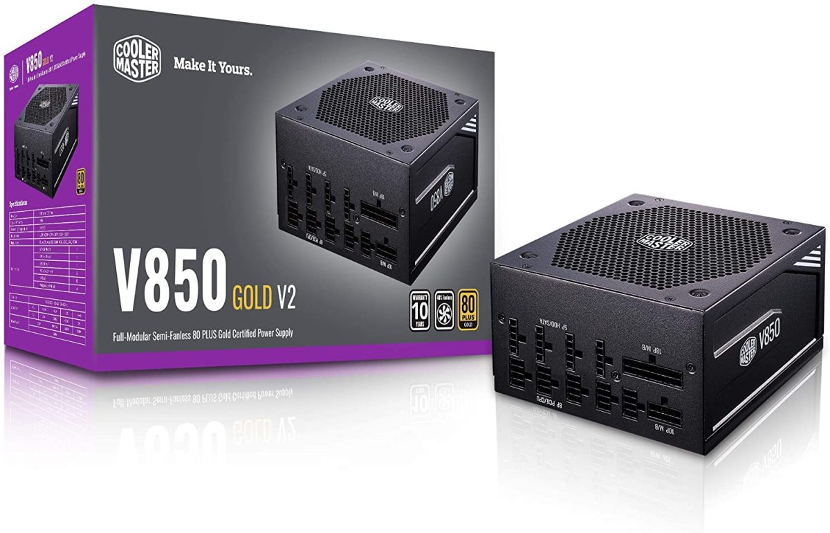 FUENTE PODER COOLER MASTER 850W V GOLD 80 PLUS ATX (203606) - Image 1