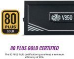 FUENTE PODER COOLER MASTER 850W V GOLD 80 PLUS ATX (203606) - Image 5