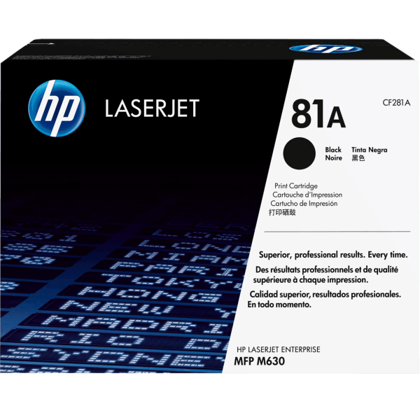 Toner HP 81a Negro Original (mfp M630 Serie)