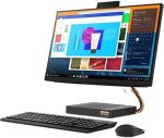 All-in-One Computador Lenovo All In One 24" Touchscreen i5-10400t 8gb 256gb SSD Win 10 Negro