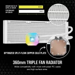SISTEMA REFRIGERACION LIQUIDO WHITE CORSAIR CPU-C H150I-0051BD CC-9060051-WW (0000000001166) - Image 7