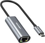 Adaptador Tipo C - USB 30 Hub 3 Puertos 1 Lan Ethernet RJ45 1Gbps Conectividad (204952) (12B3845)