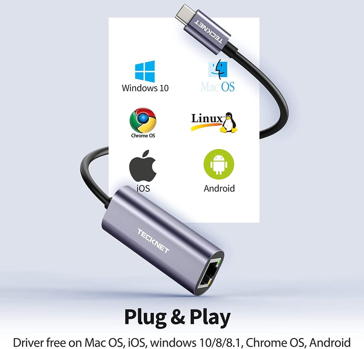 Adaptador Tipo C - USB 30 Hub 3 Puertos 1 Lan Ethernet RJ45 1Gbps Conectividad (204952) (12B3845) - Image 3