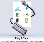 Adaptador Tipo C - USB 30 Hub 3 Puertos 1 Lan Ethernet RJ45 1Gbps Conectividad (204952) (12B3845) - Image 3