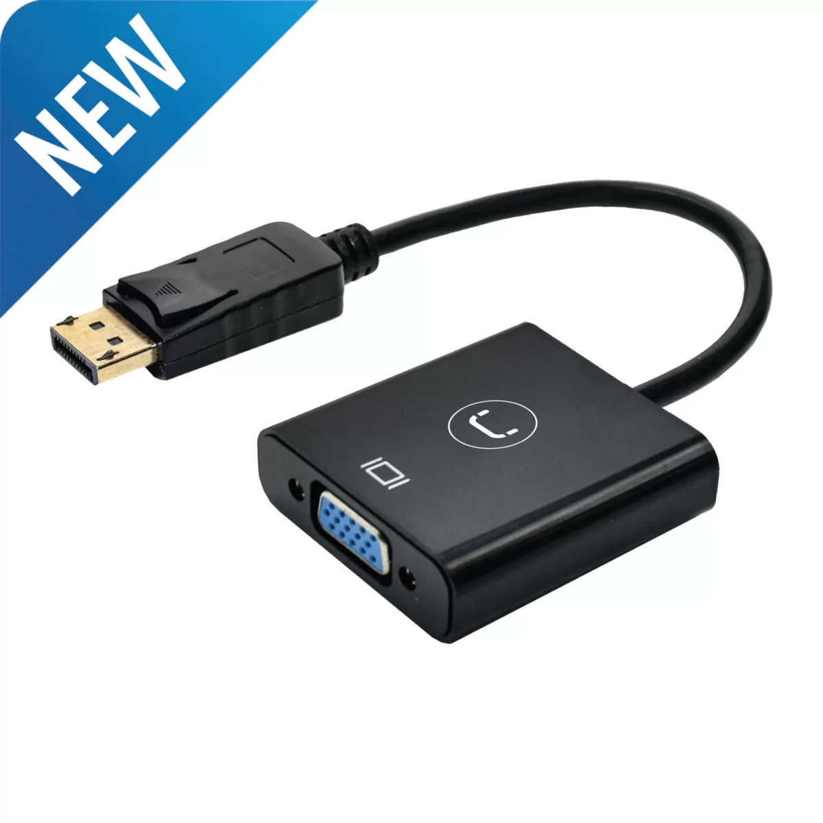 ADAPTADOR UNNO TEKNO DISPLAY PORT MACHO A VGA HEMBRA (204606) - Image 1