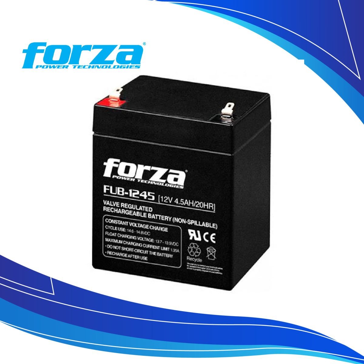 UPS Forza Bateria Capacidad 45 Ah Voltaje 12v (fub-1245) - Image 1