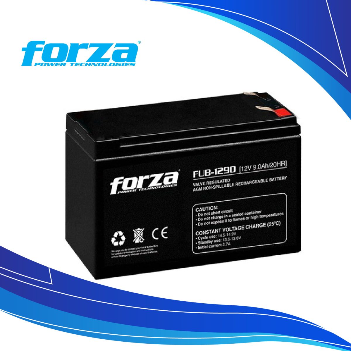 FORZA BATERIA CAPACIDAD 9 Ah VOLTAJE 12V (FUB-1290) - Image 1