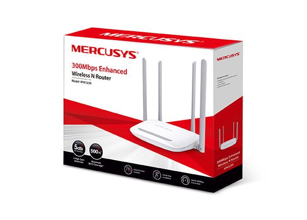 ROUTER INALAMBRICO MERCUSYS 300 MBPS 4 ANTENAS (MW325R)