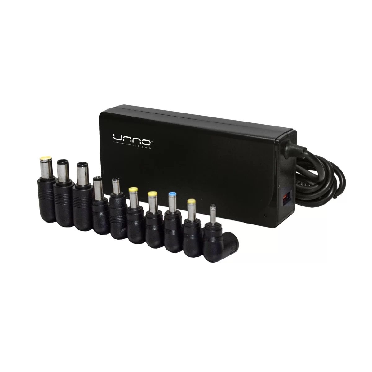 CARGADOR ADAPTADOR UNIVERSAL UNNO TEKNO NOTEBOOK 90W / 10 PUNTAS / PUERTO USB 110 V - 240 (201311) - Image 2