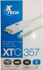 Xtech Adaptador Mini Displayport Macho a HDMI Macho 32AWG 1080P 6FT (Xtc-357) (XTC357) - Image 2