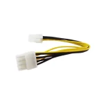 CABLE ADAPTADOR 4 PINES HEMBRAS A 8 PINES MACHO EXTENSION FUENTE PODER (201080) - Image 3