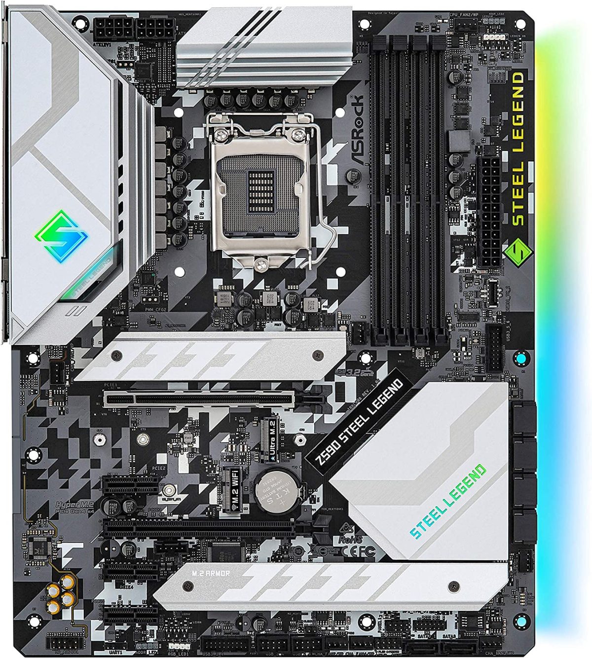 TARJETA MADRE ASROCK Z590 STEEL LEGEND  10?  11? LGA1200 (MB-ASROCK Z590/STEEL) - Image 4