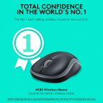 Mouse Inalámbrico Logitech M185 Gris (910-002225) - Image 6
