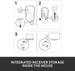 Mouse Inalámbrico Logitech M185 Gris (910-002225) - Image 3
