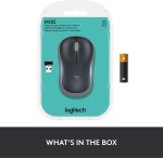 Mouse Inalámbrico Logitech M185 Gris (910-002225) - Image 2