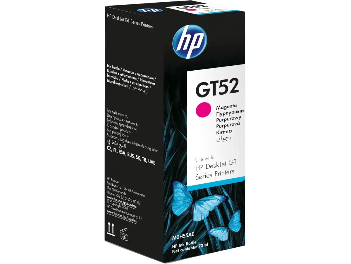 TINTA HP GT52 IMPRESORA SMART TANK 510/550/610 SERIES/ MAGENTA 90 ML (203000) - Image 3