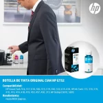 TINTA HP GT52 IMPRESORA SMART TANK 510/550/610 SERIES/ CYAN 90 ML (203028) - Image 2
