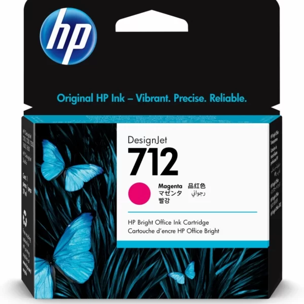 CARTUCHO TINTA HP 712 PLOTTER HP DESIGNJET 24" 2400x1200 ORIGINAL 29ML MAGENTA (204960)