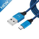 CABLE UNNO TEKNO TIPO C - USB 15M TRENZADO AZUL (204901) - Image 2
