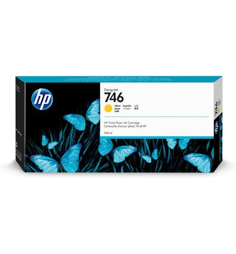 CARTUCHO TINTA P2V79A HP 746 300ML AMARILLO IMPRESORA PLOTTER Z6 / Z9+ (205449)