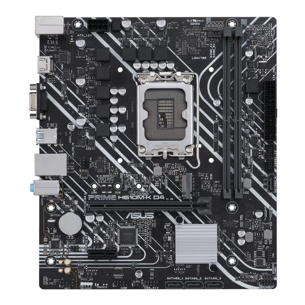 ASUS Tarjeta Madre H610M Intel Socket 1700 (Ak-H610M-Eg) (AKH610MEG) - Image 5