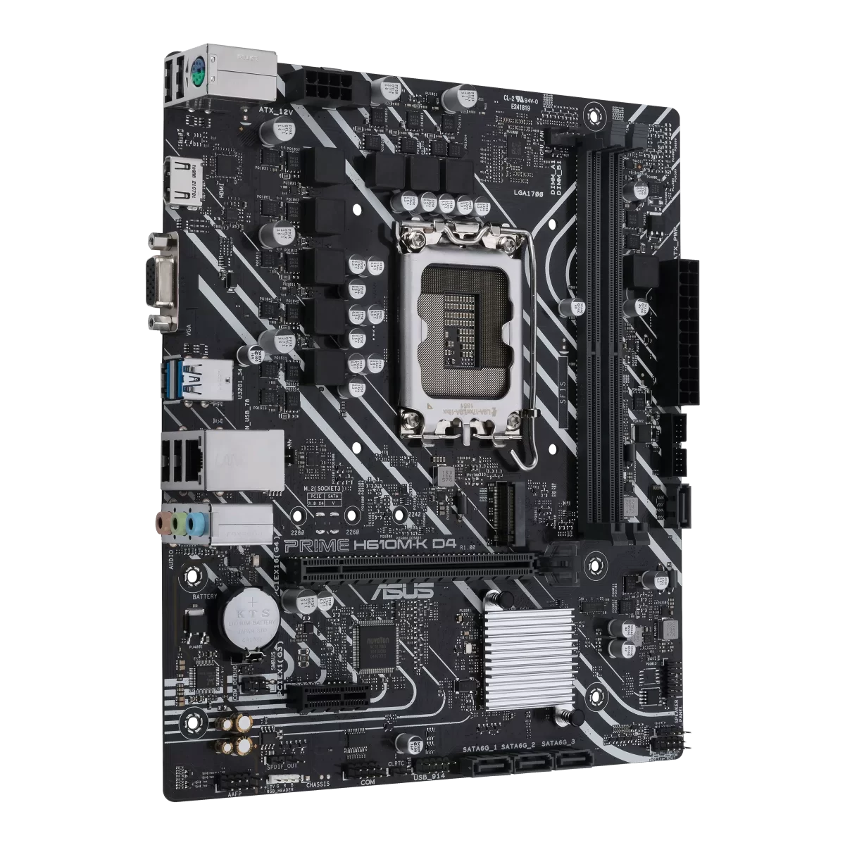 ASUS Tarjeta Madre H610M Intel Socket 1700 (Ak-H610M-Eg) (AKH610MEG) - Image 4