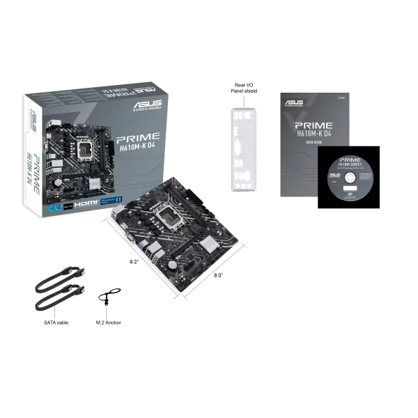 ASUS TARJETA MADRE H610M INTEL SOCKET 1700 (AK-H610M-EG)
