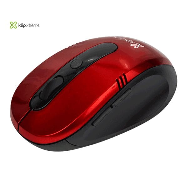 Mouse ?ptico Klip Xtreme Inalámbrico 6 Botones Rojo (Kmw-330RD) (KMW330RD)