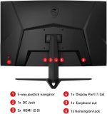 MONITOR MSI GAMING 315" 165Hz CURVE GAMING NEGRO G32CQ4 (MSI-G32CQ4) - Image 6