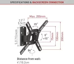 BASE INCLINADA Y GIRATORIA BARKAN 13" A  43" 40KG (2200) - Image 5