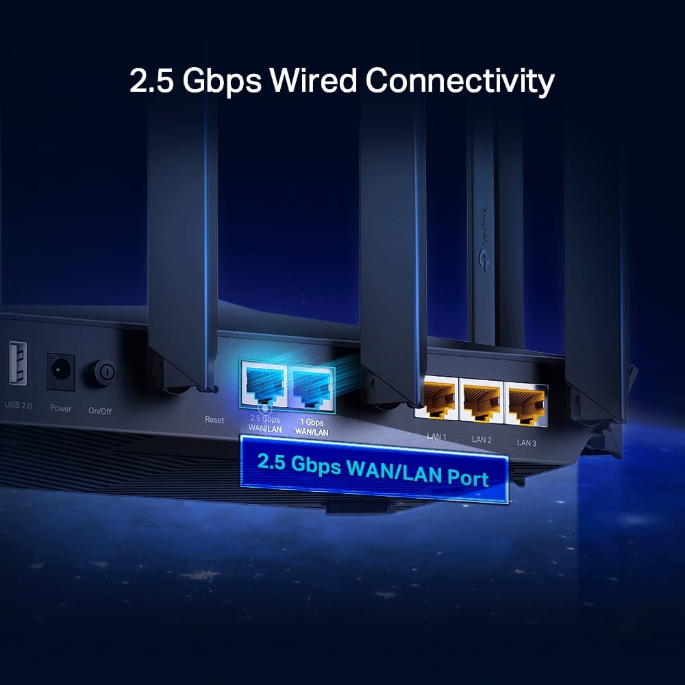 Router Tp-Link Archer AX90 Wi-Fi 6 Triple Banda AX6600 8 Antenas ...