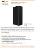 GABINETE DE PISO NEXXT SEMI-ENSAMBLADO DE 600x600mm SKD 27U 800/1760KG 2FANS (AW222NXT11) - Image 3