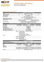 GABINETE DE PISO NEXXT SEMI-ENSAMBLADO DE 600x600mm SKD 27U 800/1760KG 2FANS (AW222NXT11) - Image 2