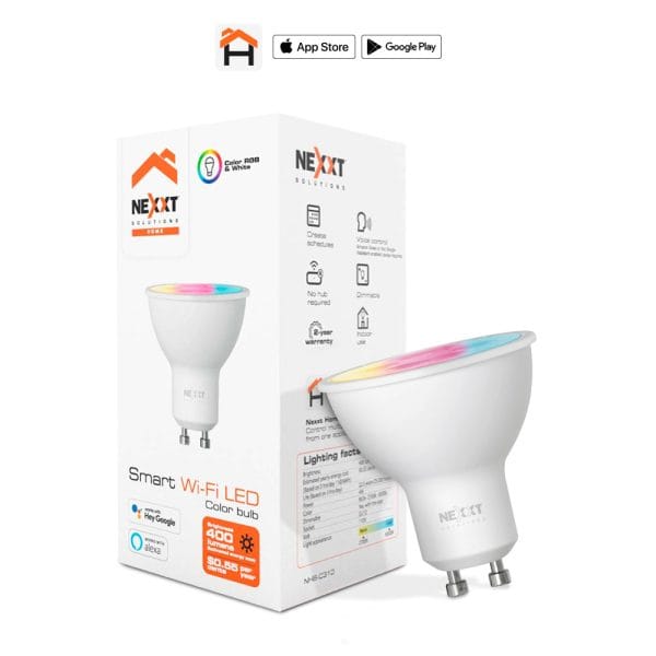 BOMBILLO NEXXT LED 110V  MR16 WIFI MULTICOLOR (NHB-C310)