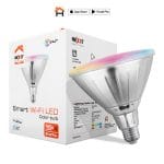 BOMBILLO NEXXT LED INTELIGENTE 110V-PAR38 RGB REGULABLE WIFI MULTICOLOR (NHB-C410)