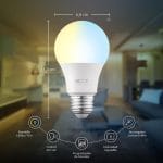 Bombillo Inteligente Nexxt LED 110V-A19 WIFI Regulable Blanco (Nhb-W1102K) (NHBW1102K) - Image 3