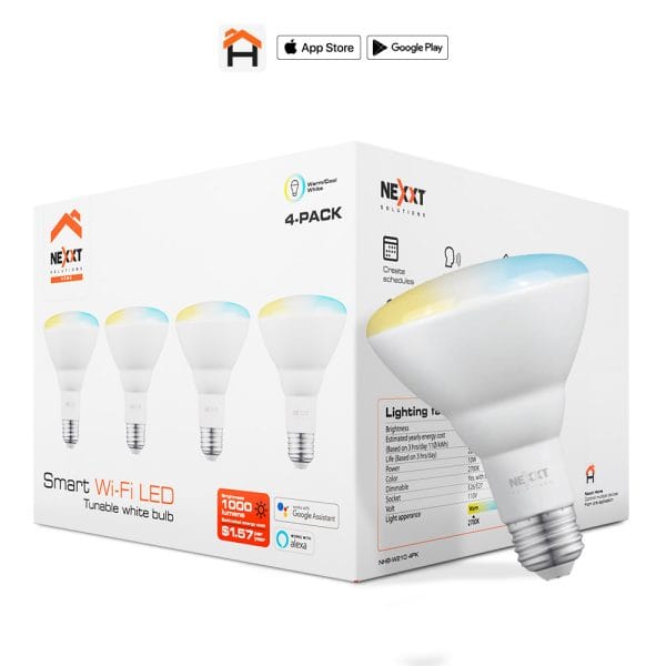 BOMBILLO NEXXT LED INTELIGENTE 110V-BR30 REGULABLE WIFI (NHB-W2104PK)