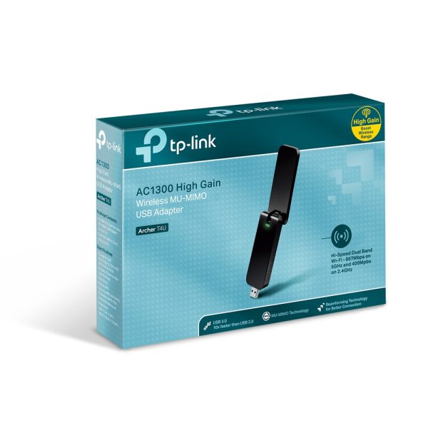 ADAPTADOR TP-LINK USB INAL?MBRICO AC 1300 DOBLE BANDA (ARCHERT4U)