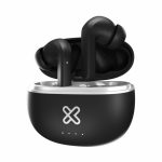 AUD?FONOS  KLIP XTREME EDGEBUDSPRO INALAMBRICOS ANC? SMART TOUCH IPX3 BLUETOOTH V53 NEGRO (KTE750BK)