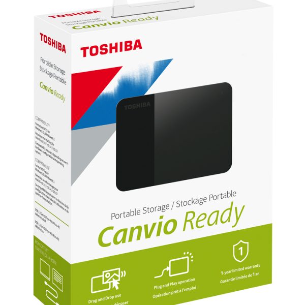 Disco Duro Externo Toshiba Canvio Ready 1TB 2.5" USB 30 Negro (206836) (HDTP310XK3AA)