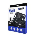 BASE ERGONOMICA UNNO TEKNO PARA LAPTOP HASTA 17" CON SOPORTE PARA CELULAR UNNO TEKNO NEGRO (205889)