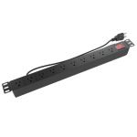 Regleta Horizontal Nexxt para Montaje en Bastidor 125VCA/ 15A de 9 Salidas con Supresor de Sobretension (Pdu) (AW222NXT81) - Image 4